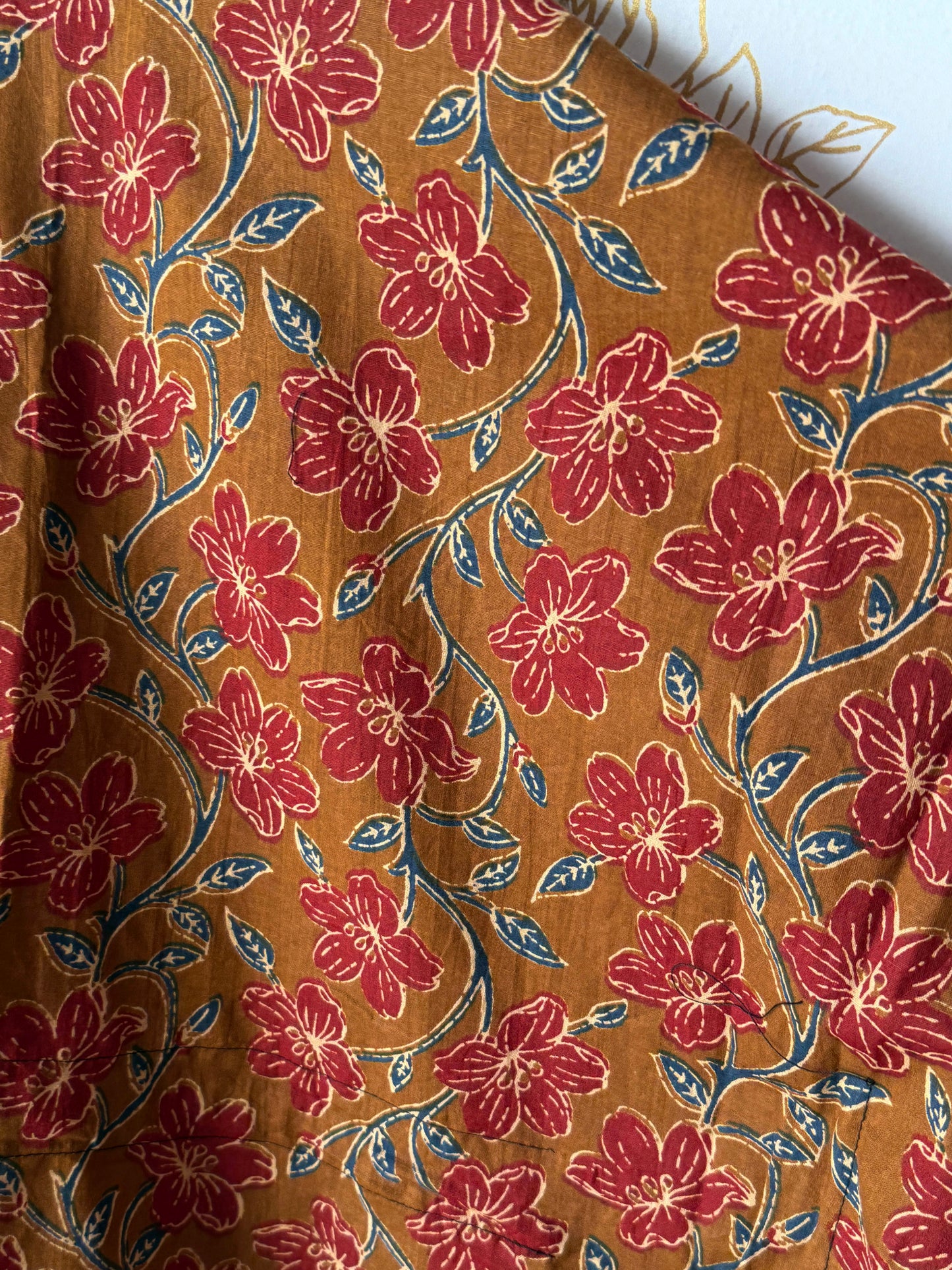 Brown Floral Maxi Kaftan