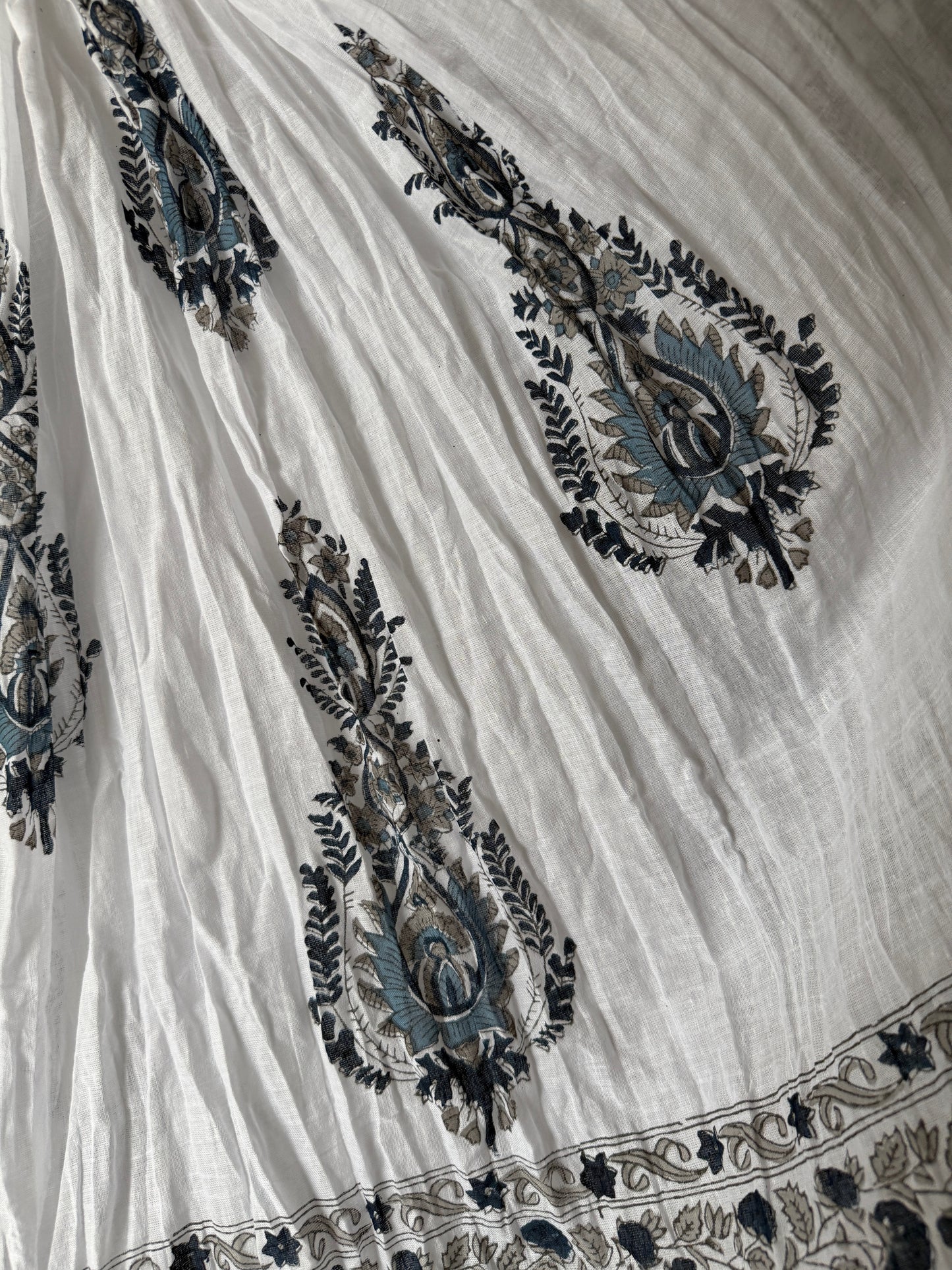 Iris Indigo Maxi Skirt