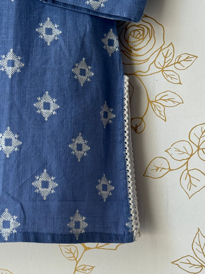 Blue Embellished Top