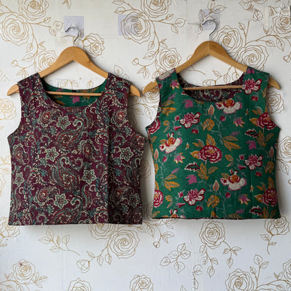 Reversible Green Purple Top