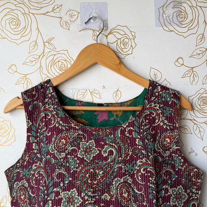 Reversible Green Purple Top