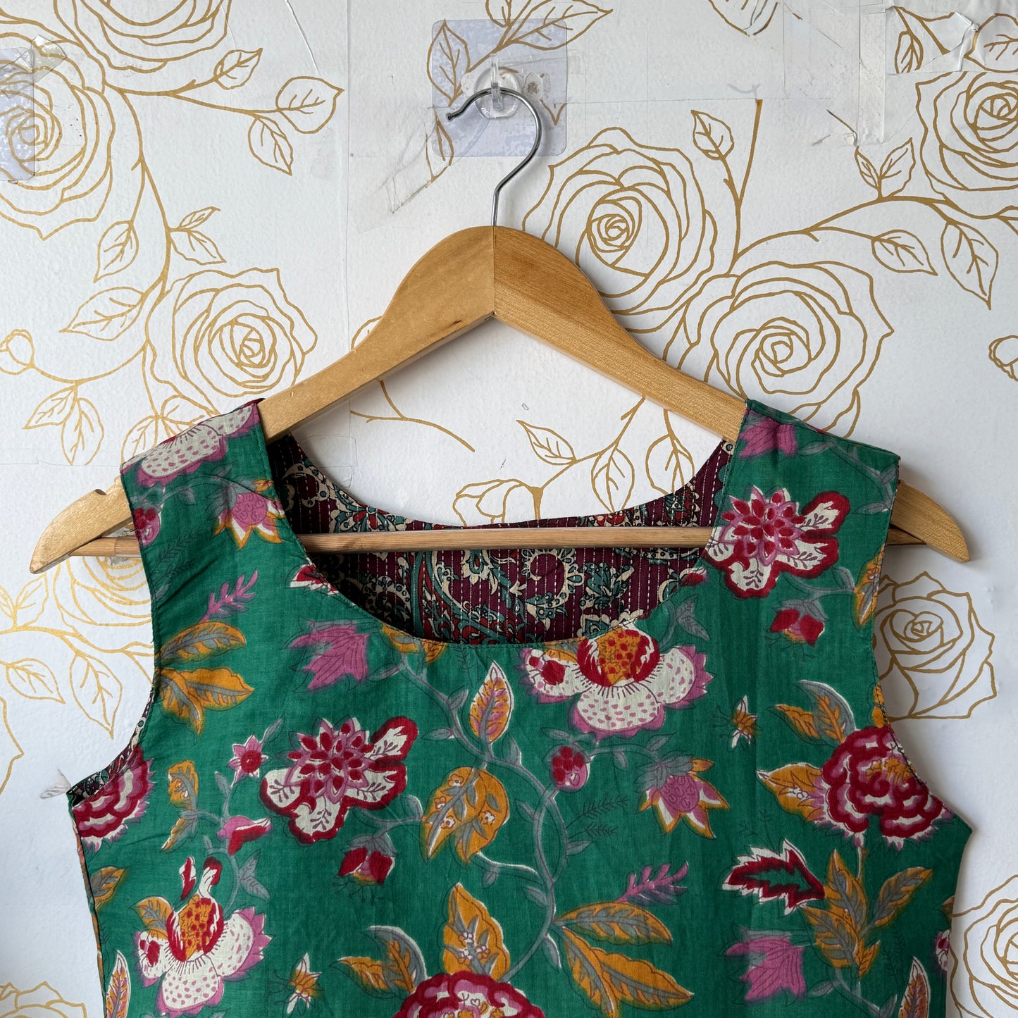 Reversible Green Purple Top