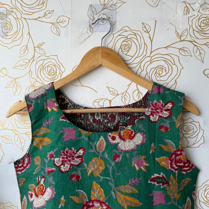 Reversible Green Purple Top
