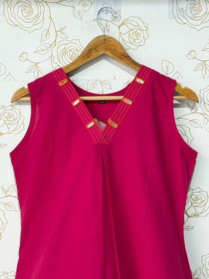 Fuchsia Mirror Detail Co-ord Set