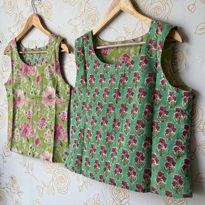 Reversible Green Top