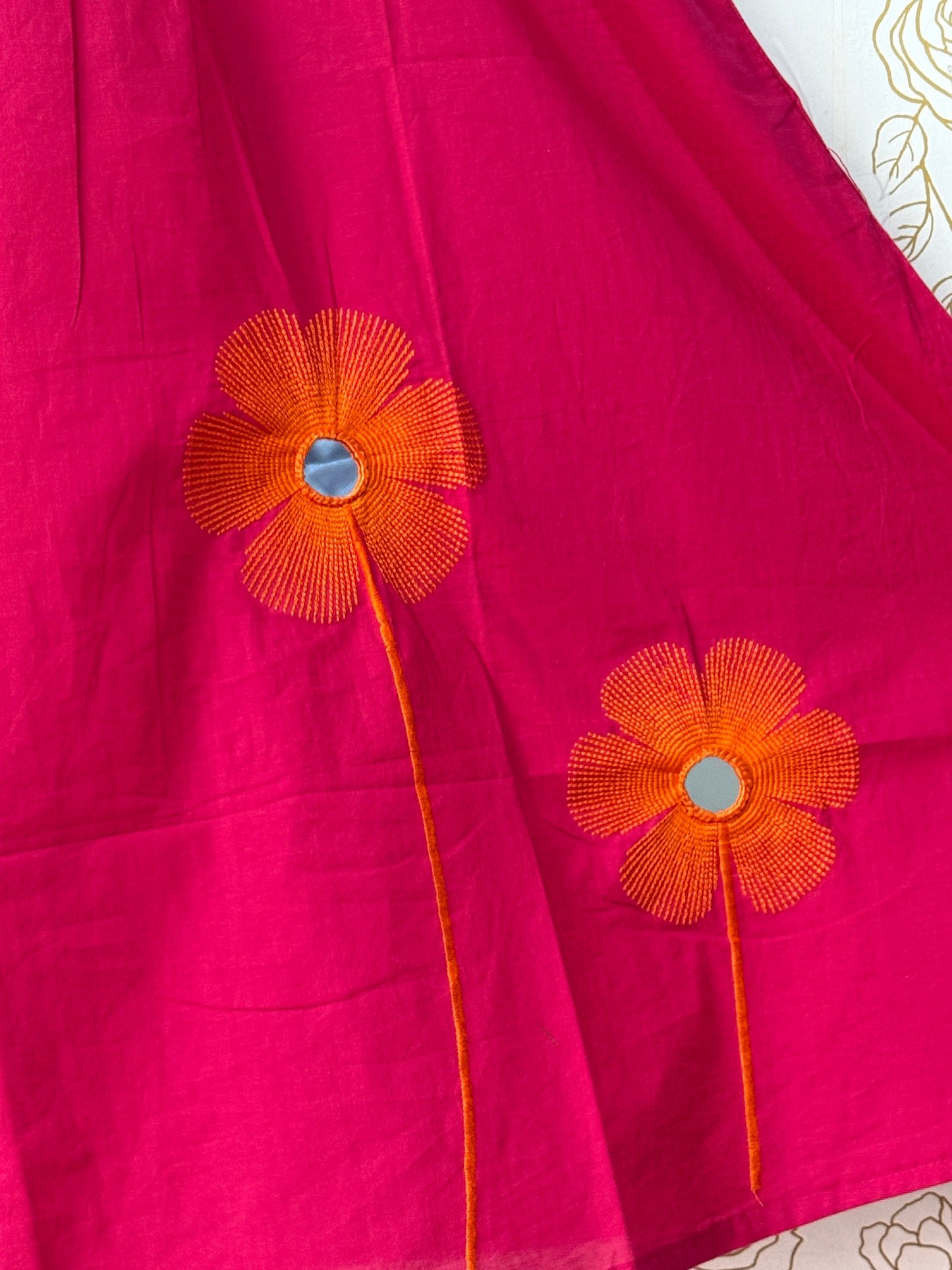 Fuchsia Mirror Detail Co-ord Set