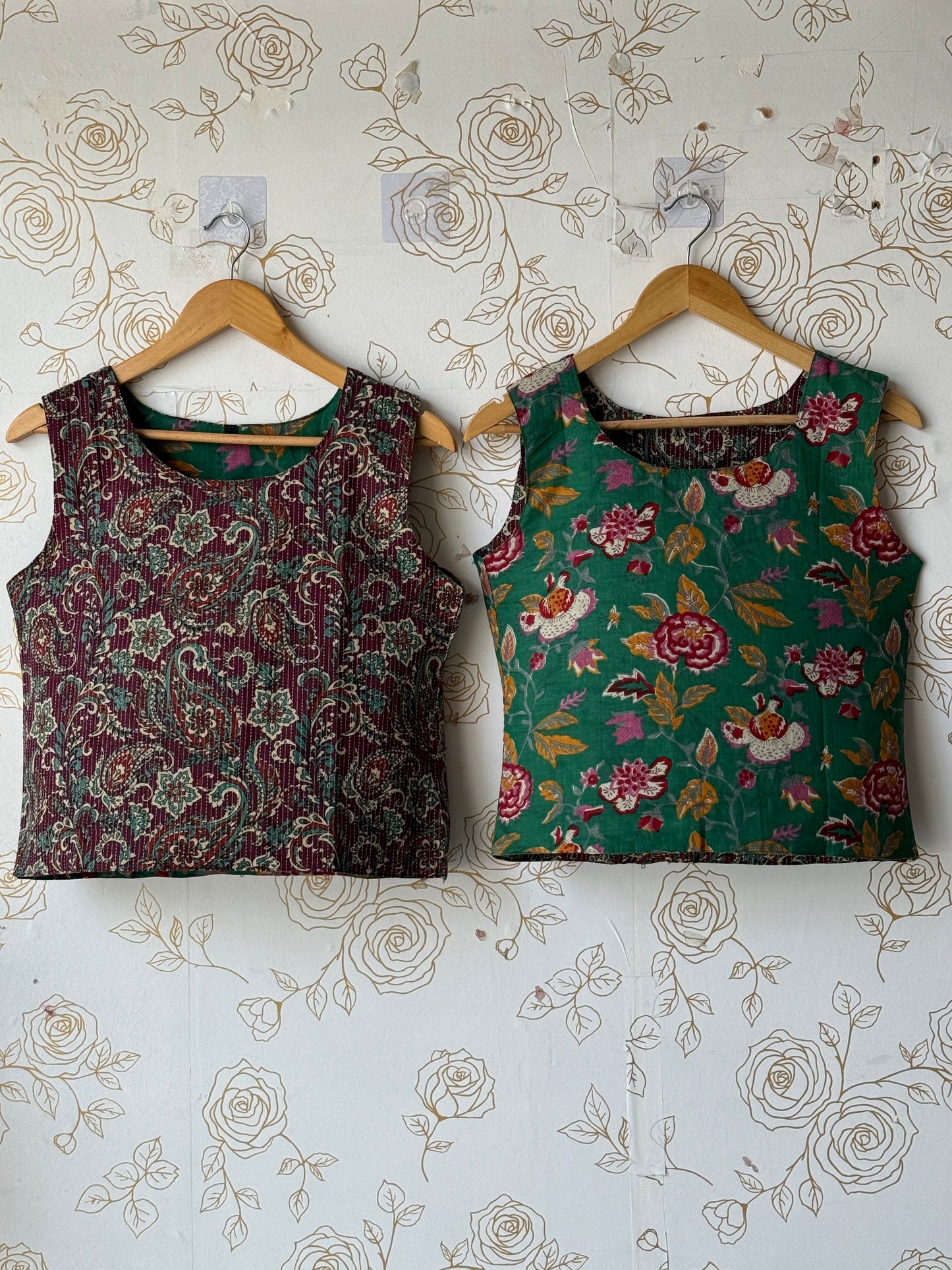 Reversible Green Purple Top