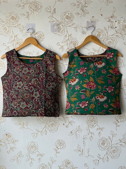 Reversible Green Purple Top