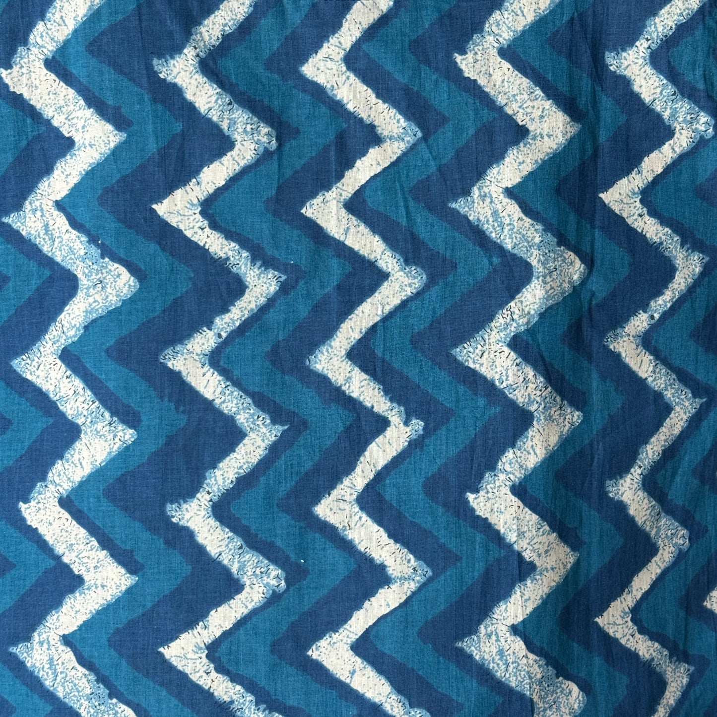 Reversible Indigo Paisley Top