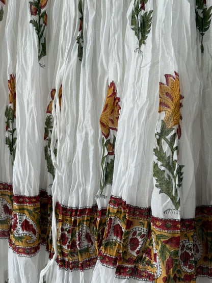 Maisie Mustard Floral Maxi Skirt