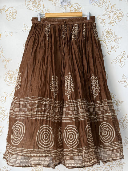 Mabel Brown Maxi Skirt