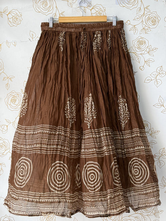 Mabel Brown Maxi Skirt