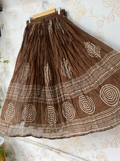Mabel Brown Maxi Skirt