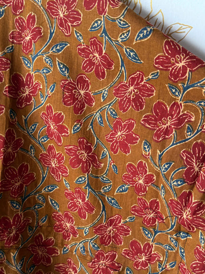 Brown Floral Maxi Kaftan