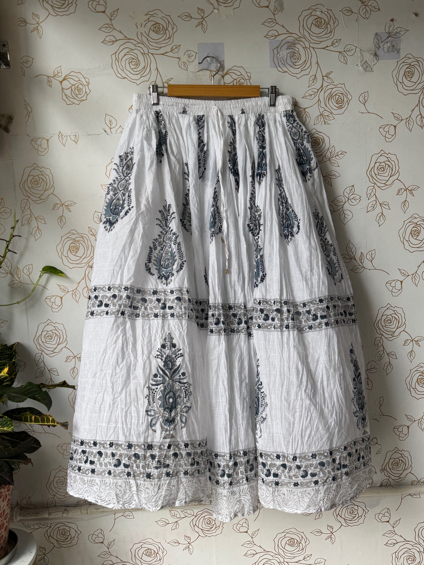 Iris Indigo Maxi Skirt