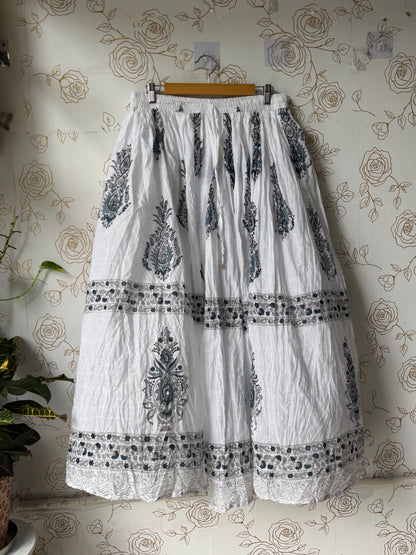 Iris Indigo Maxi Skirt
