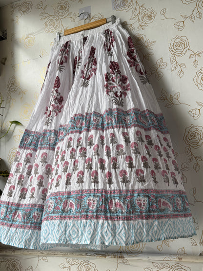Florence Pink & Teal Maxi Skirt