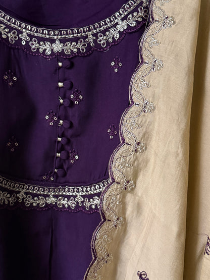Noor Amethyst 3-Piece Co-ord Set