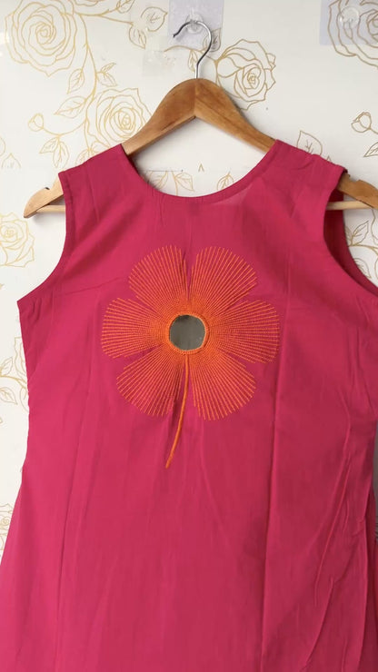 Fuchsia Mirror Detail Co-ord Set