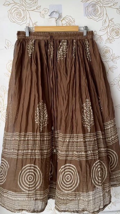 Mabel Brown Maxi Skirt
