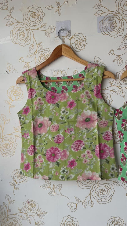Reversible Green Top