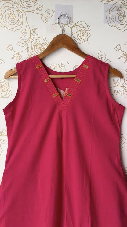 Fuchsia Mirror Detail Co-ord Set