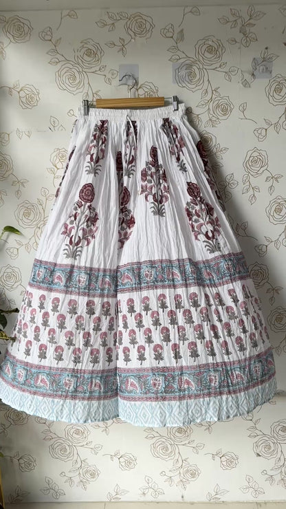 Florence Pink & Teal Maxi Skirt