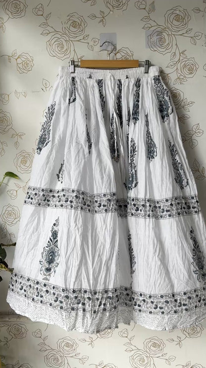Iris Indigo Maxi Skirt
